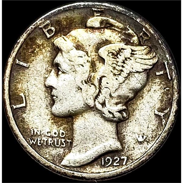 1927-S Mercury Dime LIGHTLY CIRCULATED