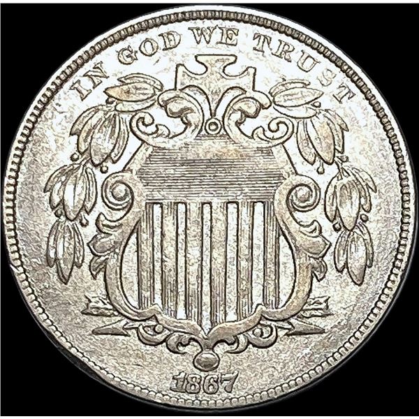 1867 Shield Nickel LIGHTLY CIRCULATED