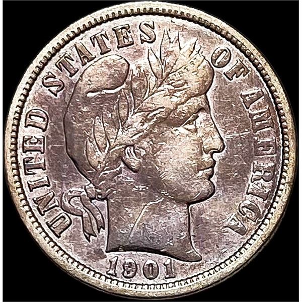 1901-O Barber Dime CLOSELY UNCIRCULATED