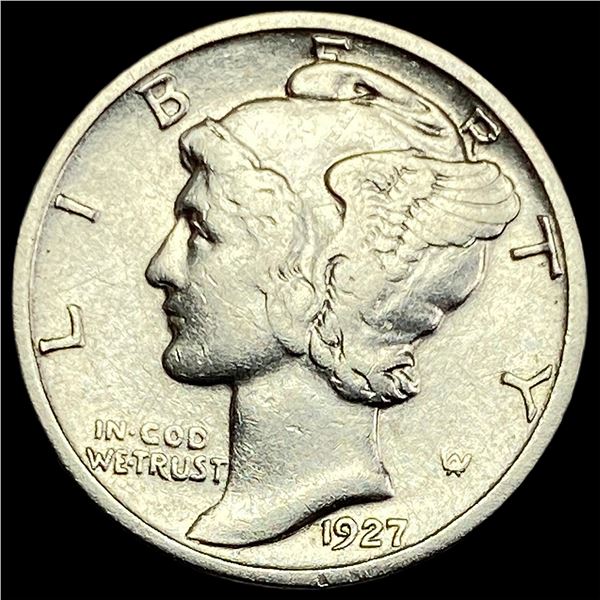 1927-D Mercury Dime NEARLY UNCIRCULATED