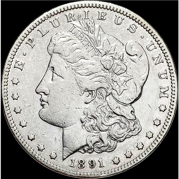 1891-CC Silver Morgan Dollar NEARLY UNCIRCULATED