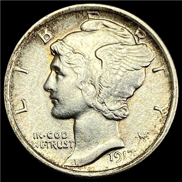1917-D Mercury Dime CHOICE AU