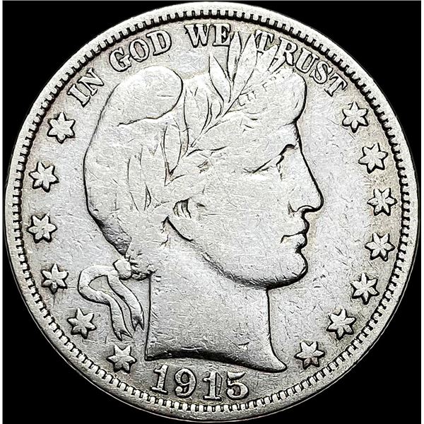 1915-S Barber Half Dollar LIGHTLY CIRCULATED