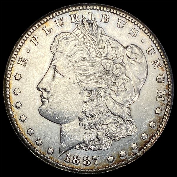 1887-S Silver Morgan Dollar CHOICE AU