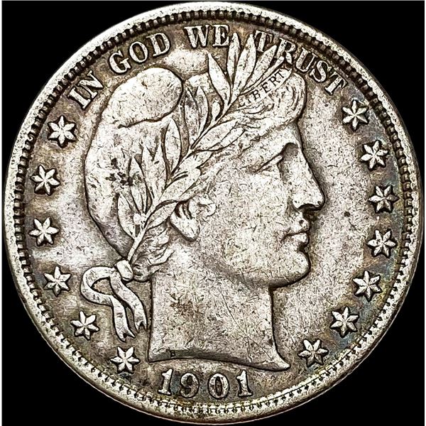 1901 Barber Half Dollar NEARLY UNCIRCULATED