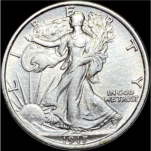 1917 Walking Liberty Half Dollar NEARLY UNCIRCULATED