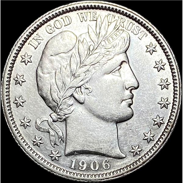 1906-O Barber Silver Half Dollar CLOSELY UNCIRCULATED