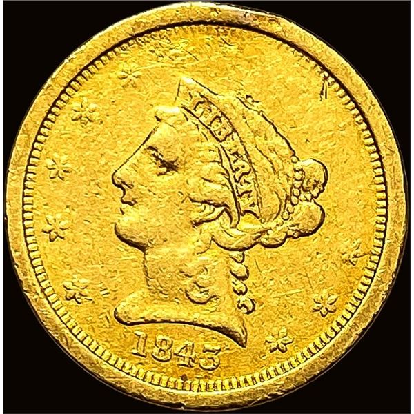 1845-O $2.50 Gold Quarter Eagle LIGHTLY CIRCULATED