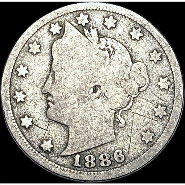 1886 Liberty Victory Nickel NICELY CIRCULATED