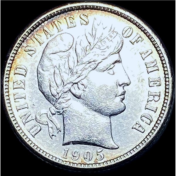1905-S Barber Dime CHOICE AU
