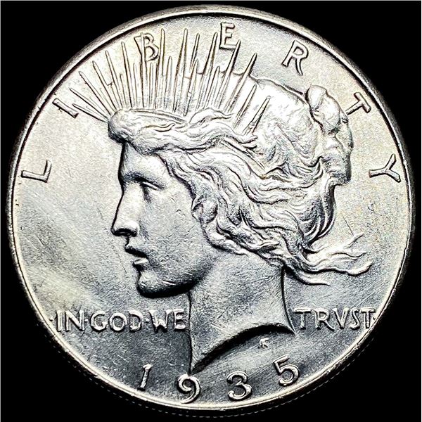 1935 Silver Peace Dollar NEARLY UNCIRCULATED