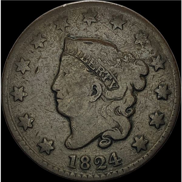 1824 Coronet Head Large Cent HIGH GRADE