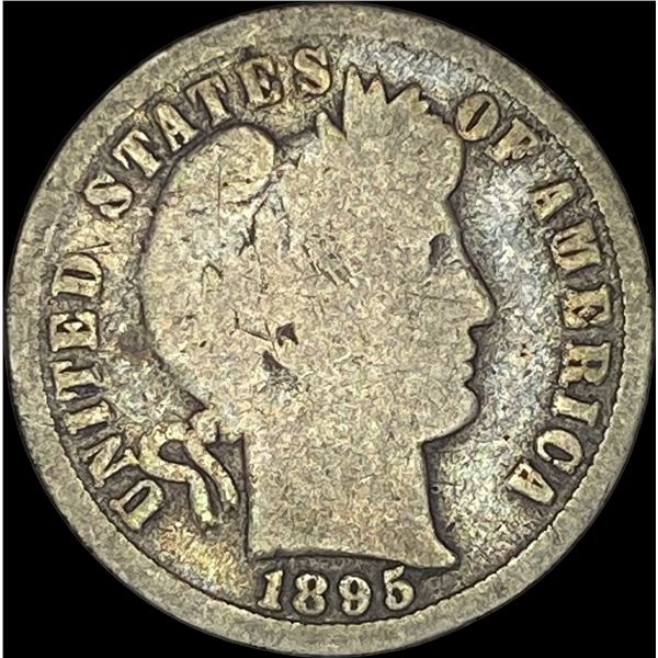 1895 Barber Dime NICELY CIRCULATED