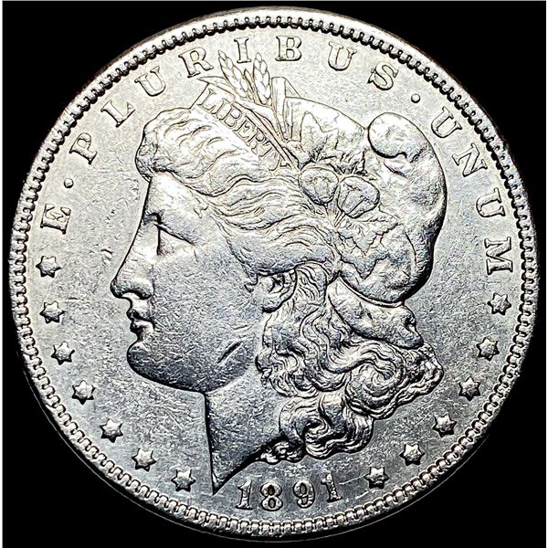 1891-CC Silver Morgan Dollar NEARLY UNCIRCULATED