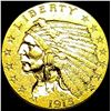 Image 1 : 1915 Indian Head $2.50 Gold Quarter Eagle CLOSELY UNCIRCULATED