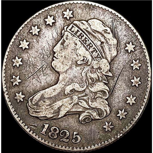1825 Capped Bust Quarter LIGHTLY CIRCULATED