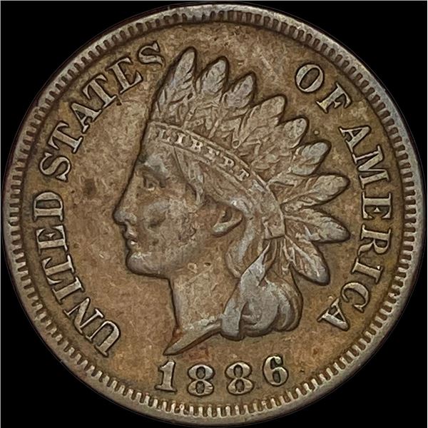 1886 Indian Head Cent NEARLY UNCIRCULATED