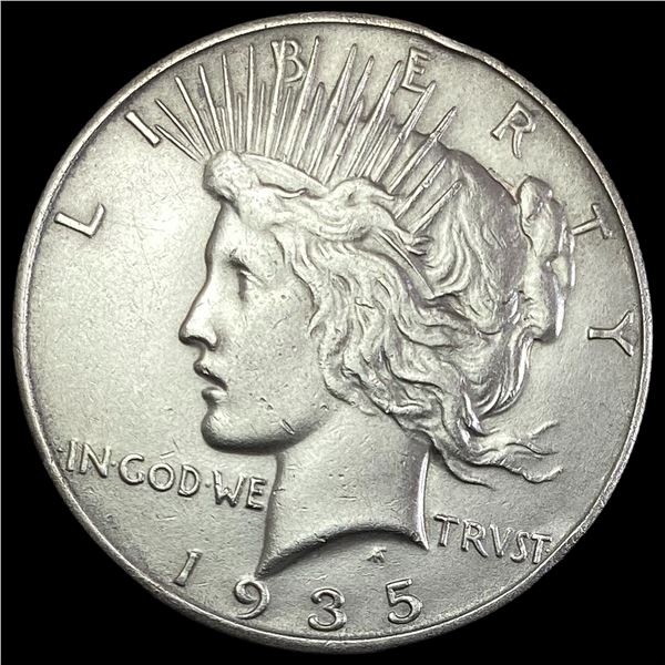 1935-S Silver Peace Dollar CLOSE UNC