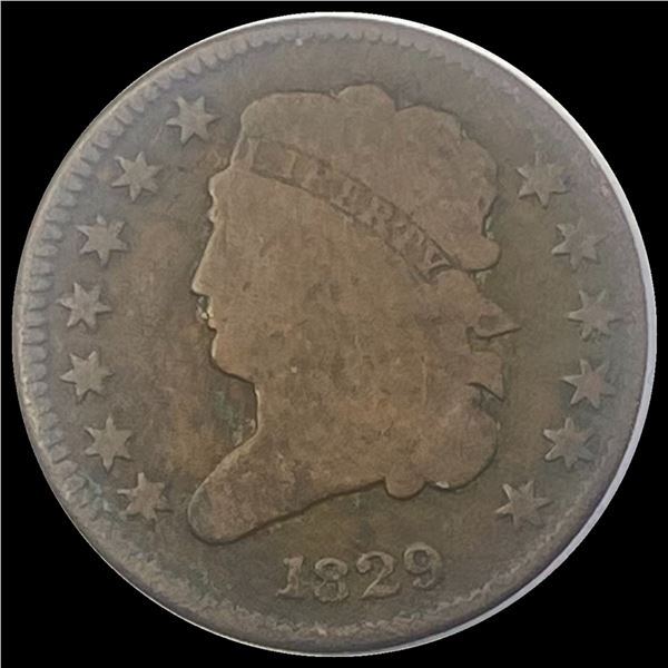 1829 Classic Head Half Cent NICELY CIRCULATED