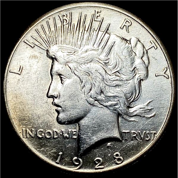 1928 Silver Peace Dollar CLOSELY UNCIRCULATED