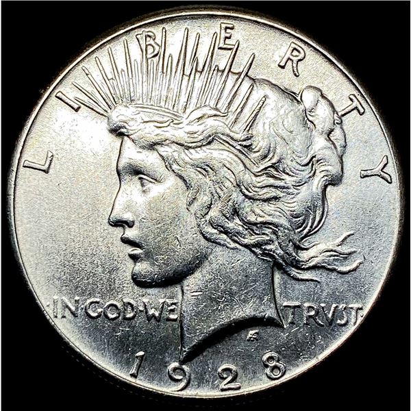 1928 Silver Peace Dollar CLOSELY UNCIRCULATED