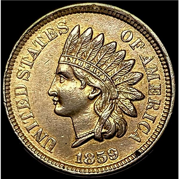 1859 Copper-Nickel Indian Head Cent CHOICE AU