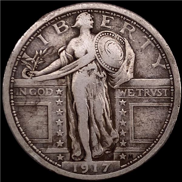 1917 Type 1 Standing Liberty Quarter LIGHTLY CIRCULATED