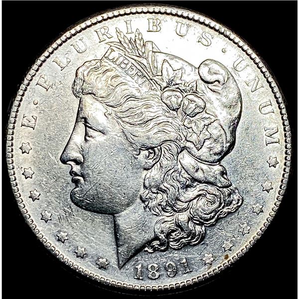 1891-S Silver Morgan Dollar CHOICE AU