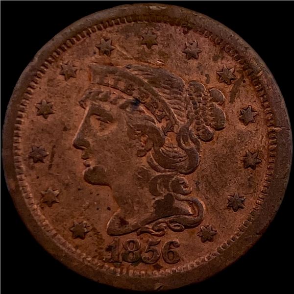 1856 Braided Hair Large Cent NEARLY UNCIRCULATED
