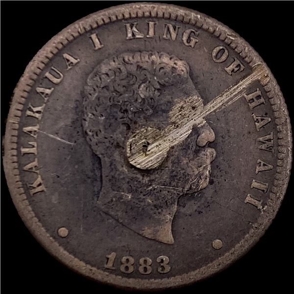 1883 Hawaii 1/4 Dollar NICELY CIRCULATED