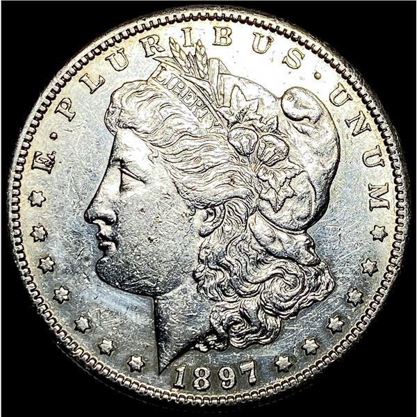 1897-S Silver Morgan Dollar CHOICE AU