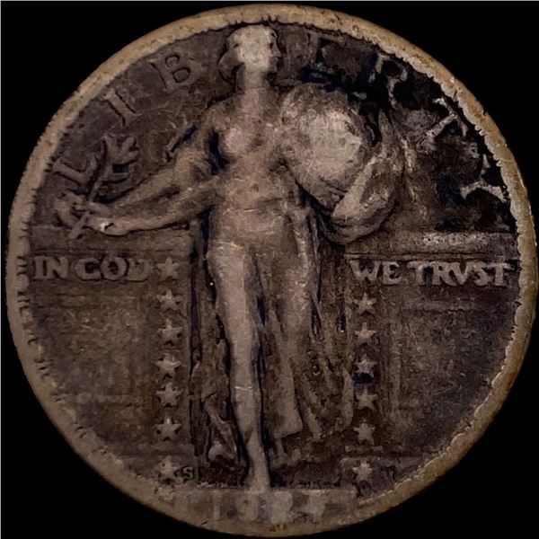 1925 Standing Liberty Silver Quarter NICELY CIRCULATED