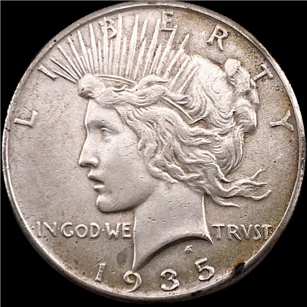 1935 Silver Peace Dollar CLOSELY UNCIRCULATED