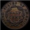 Image 2 : 1835 Copper Half Cent CLOSELY UNCIRCULATED