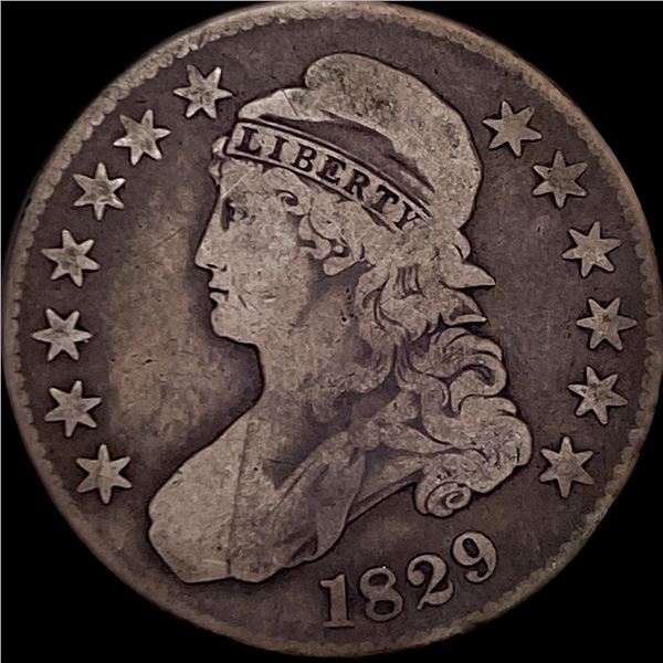 1829 Capped Bust Half Dollar NICELY CIRCULATED
