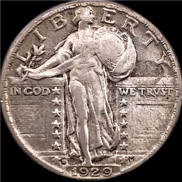 1929-D Silver Standing Liberty Quarter CLOSELY UNCIRCULATED