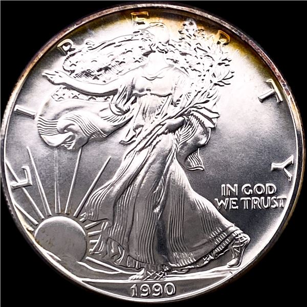 1990 Silver American Eagle $1 SUPERB GEM BU