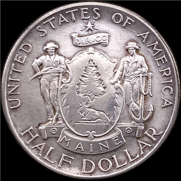 1920 Silver Half Dollar Maine Centennial CLOSELY UNCIRCULATED