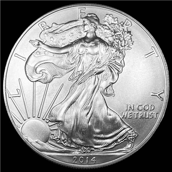 2014 1 oz Silver American Eagle $1 SUPERB GEM BU