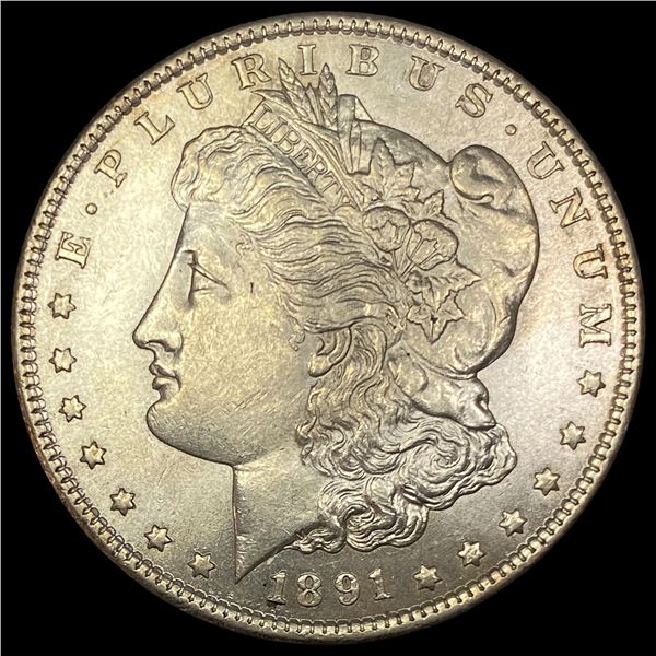 1891-S Silver Morgan Dollar CHOICE AU