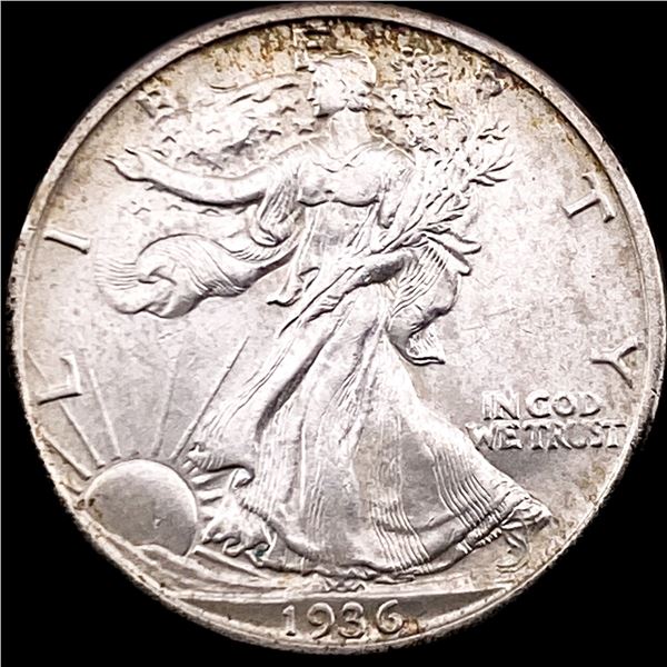 1936-D Silver Walking Liberty Half Dollar CHOICE AU