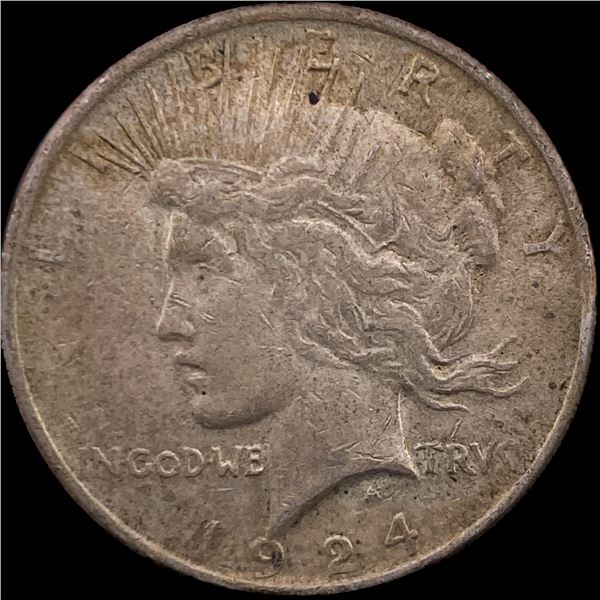 1924 Peace Silver Dollar NEARLY UNCIRCULATED