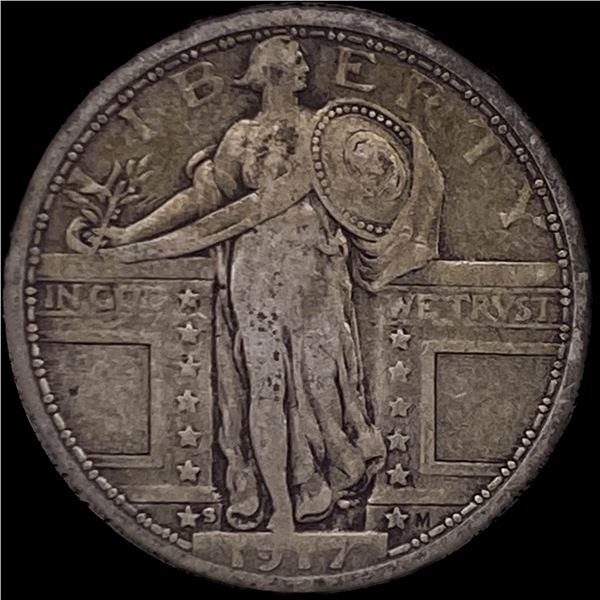 1917-S Type 1 Standing Liberty Quarter LIGHTLY CIRCULATED