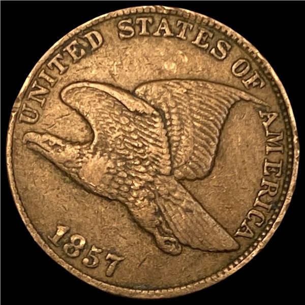 1857 Flying Eagle Cent NEARLY UNCIRCULATED