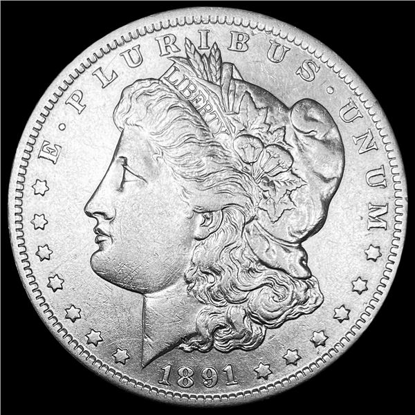 1891 Morgan Silver Dollar NEARLY UNCIRCULATED