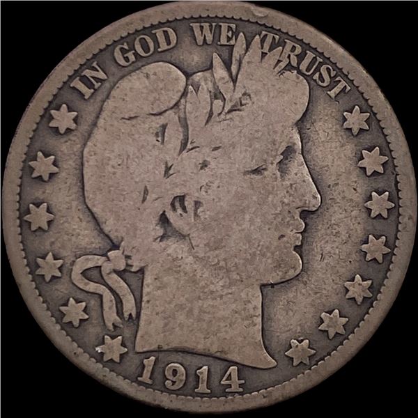 1914 Barber Half Dollar NICELY CIRCULATED