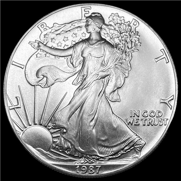 1987 1 oz Silver American Eagle $1 SUPERB GEM BU