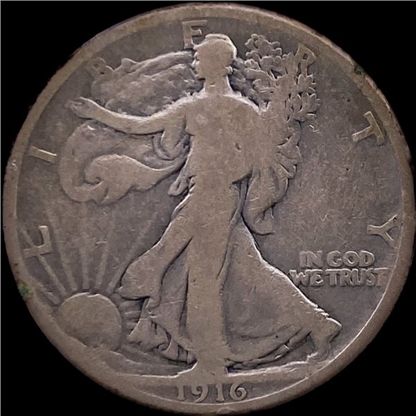 1916 Walking Liberty Half Dollar NICELY CIRCULATED