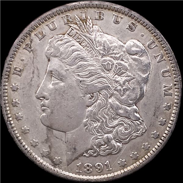 1891 Silver Morgan Dollar CLOSELY UNCIRCULATED