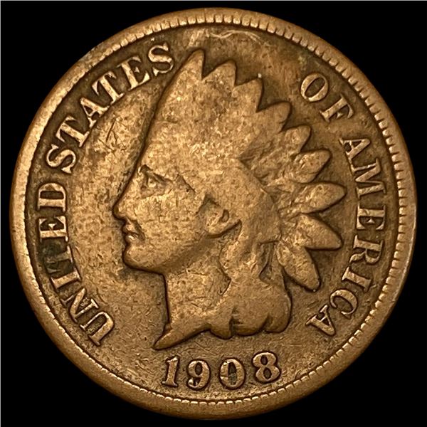 1908-S Indian Head Cent LIGHTLY CIRCULATED